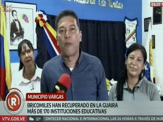 Descargar video: Más de 170 instituciones educativas han sido recuperadas por las Bricomiles en La Guaira