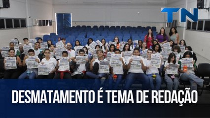 Desmatamento é tema de redação | Guardiões da Natureza