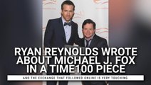 Ryan Reynolds Posted A Touching Tribute To Michael J. Fox
