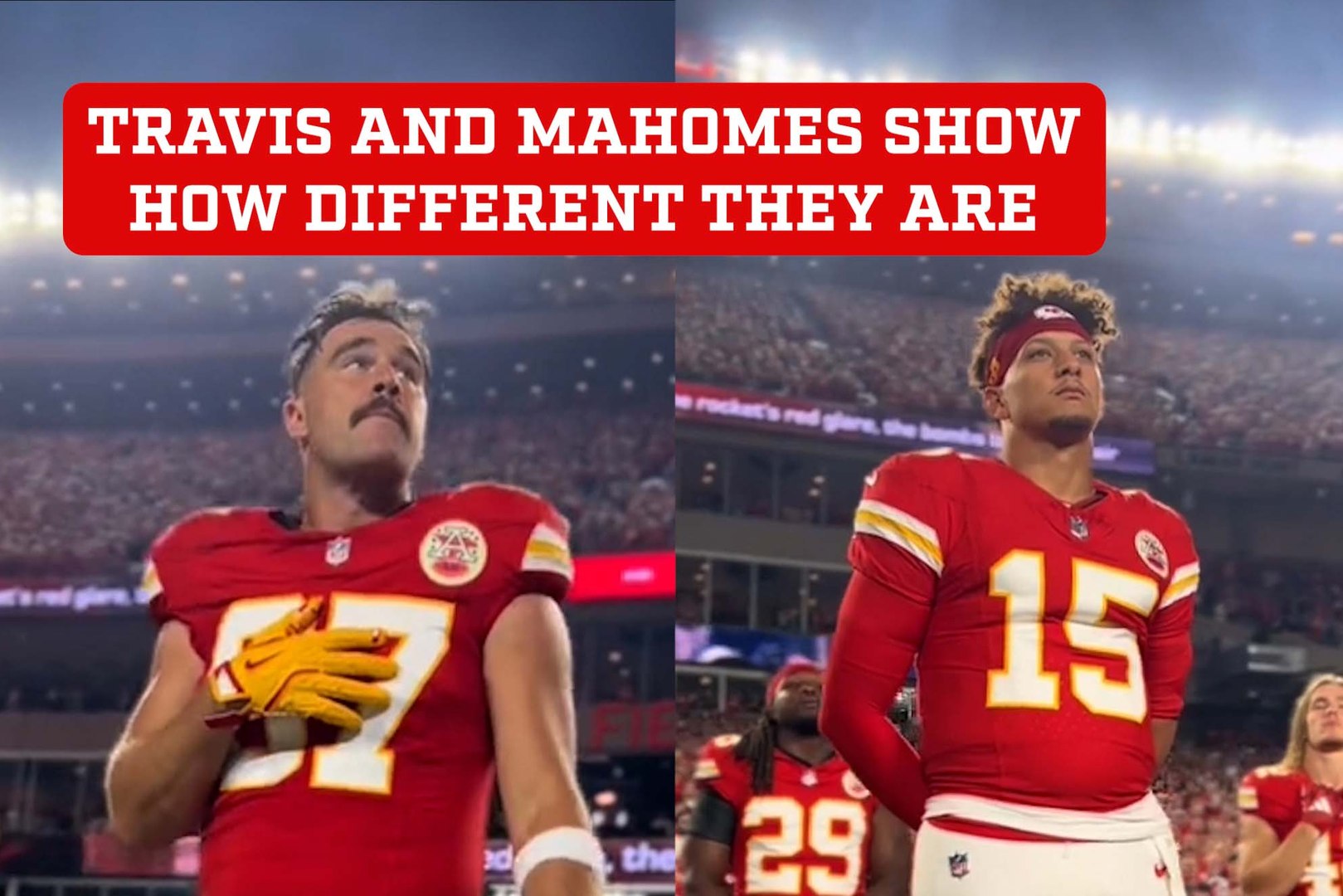 Patrick Mahomes and Travis Kelce's contrasting personalities