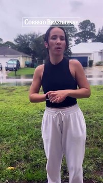 Brasileira moradora da Flórida fala ao Correio horas antes da chegada do furacão Milton