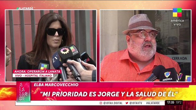 Habló ELBA MARCOVECCHIO tras la operación de JORGE LANATA