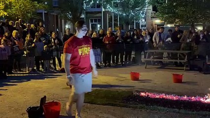 A Crediton Firewalk walker, video by Alan Quick IMG_4797