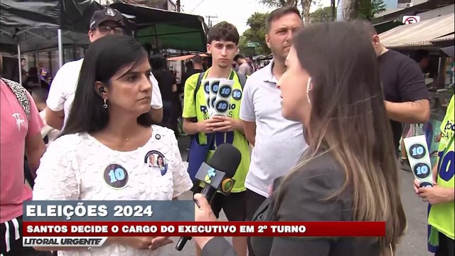 Audrey Kleys, candidata à vice-prefeita de Rogério Santos nas eleições 2024, participou ao vivo do Litoral Urgente!
