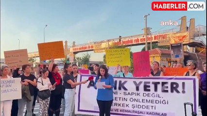 Kadınlar, İstanbul'daki cinayetlere tepki yürüyüşü düzenledi