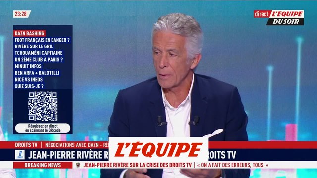 Rivère : «Nous avons fait des erreurs» - Foot - EDS