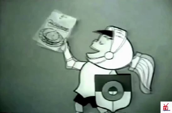 1960s Cheerios TV commercial - animated Cheerios Kid and the dragon