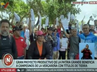 Gobierno nacional entrega títulos de tierra a los campesinos del estado Bolívar