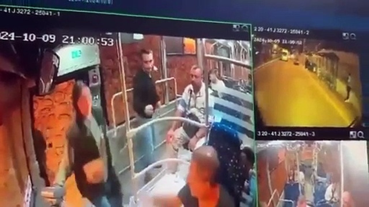 Halk otobüsünde inanılmaz vahşet! Görüntüler dehşete düşürdü...