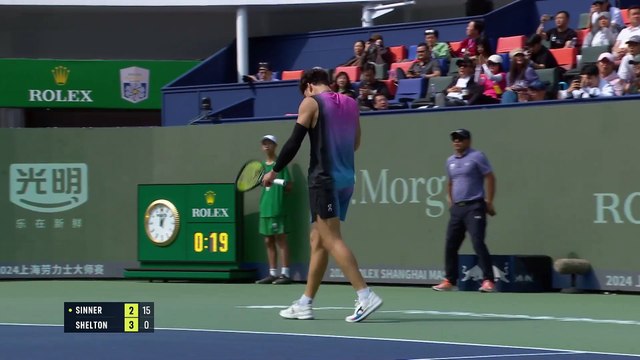 Jannik Sinner contra Ben Shelton | Lo más destacado del partido de Shanghái 2024