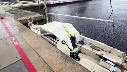 El “teniente Dan” anunció que desafiaría al huracán Milton desde su embarcación en Tampa.