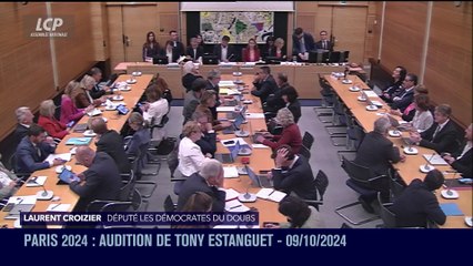 Audition à l'Assemblée nationale - Bilan Paris 2024 : audition de Tony Estanguet - 09/10/2024