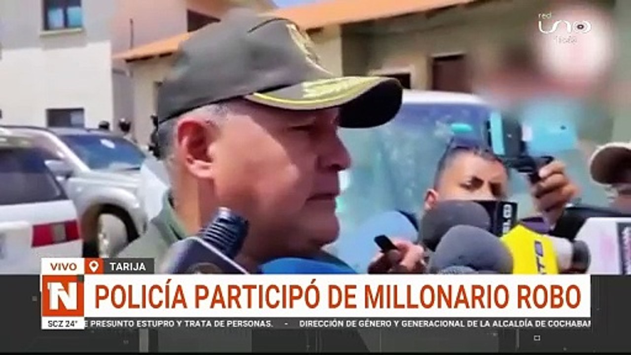 Policía en robo millonario