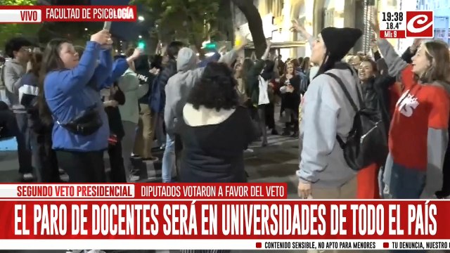 Jueves sin clases en las universidades: gremios docentes anunciaron un paro para mañana