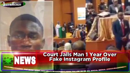 Court Jails Man 1 Year Over Fake Instagram Profile