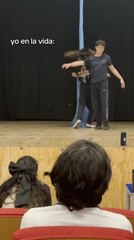 Student Falls on Stage as Their Foot Gets Caught in Aerial Fabric