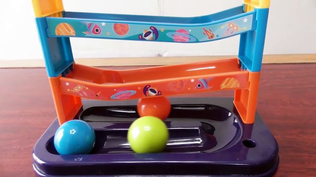 Seven types of colorful marble run races! Large balls and colorful rails