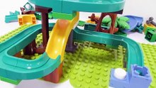 Satisfying Block Building Marble Run ♬ Fun Jungle Course