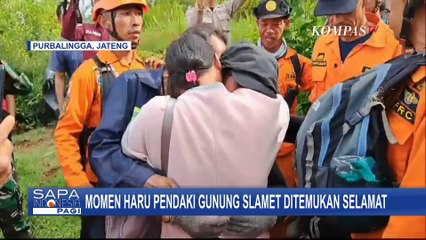 Haru! Ini Momen Gadis Pendaki Gunung Slamet yang Sempat Tersesat Bertemu dengan Ibunya