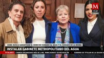 Clara Brugada encabeza la instalación del Gabinete Metropolitano del Agua para el Valle de México