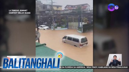 Biyahe ng ilang sasakyan, naudlot matapos bahain ang kalsada | Balitanghali