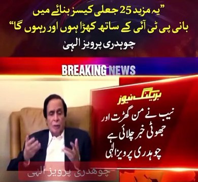Ch pervaiz elahi PTI Punjab president live press conference