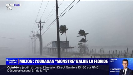 Ouragan Milton: les images des vents extrêmement violents frappant la Floride