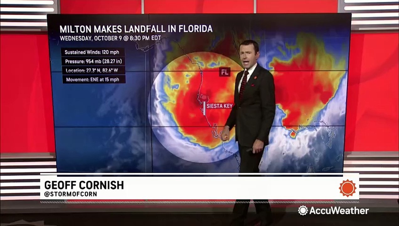 Hurricane Milton downs trees in Sarasota
