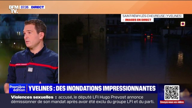 Inondations dans les Yvelines: Pas de victime n'est à déplorer, assure Éric Brocardi (porte-parole de la Fédération nationale des sapeurs-pompiers)