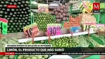 El limón fue el producto con un mayor incremento de precio durante septiembre, asegura Inegi