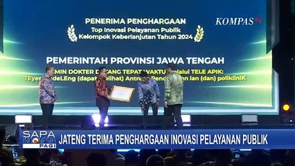 Inovasi Pelayanan Publik, Pj Gubernur Jateng Terima Penghargaan dari KemenPAN-RB