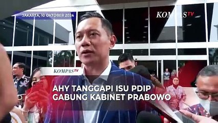 Respons Ketum Demokrat AHY soal Isu PDIP Dapat Jatah Menteri di Kabinet Prabowo Subianto