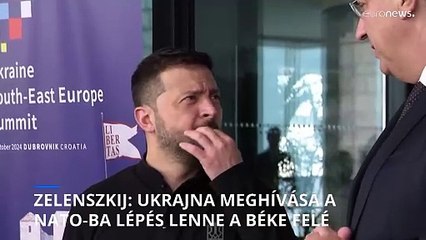 Zelenszkij: Ukrajna meghívása a NATO-ba lépés volna a béke felé