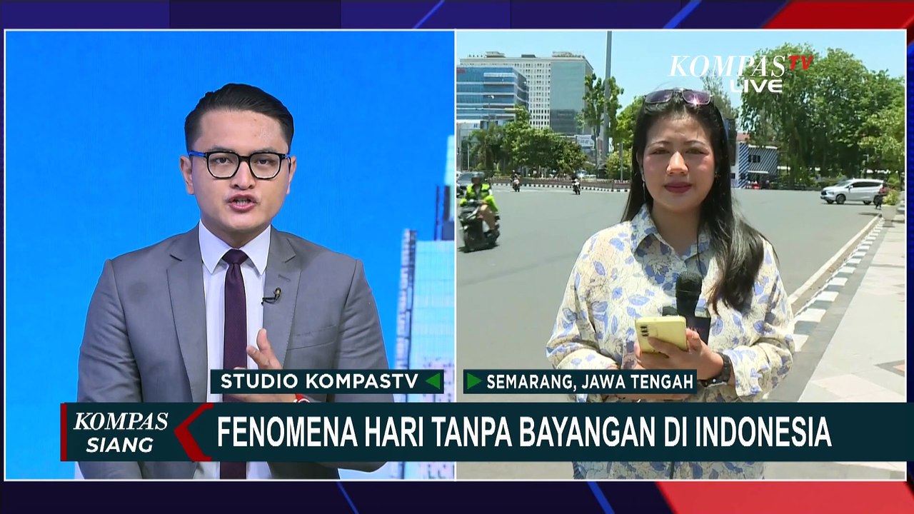 [FULL] Terjadi di Indonesia, Begini Pantauan Fenomena 'Unik' Hari Tanpa Bayangan di Semarang Jateng