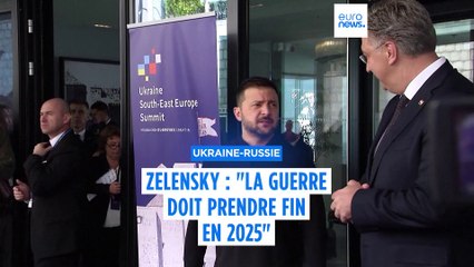 Pour Volodymyr Zelensky la guerre entre l'Ukraine et la Russie devra s'achever en 2025.