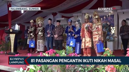 Senyum Bahagia 81 Pasangan Pengantin Ikuti Nikah Masal