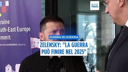 Guerra in Ucraina, Zelensky: "Possibile mettere fine alla guerra con la Russia nel 2025"