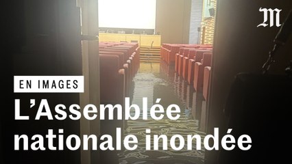 Dépression Kirk : un bâtiment de l’Assemblée nationale inondé