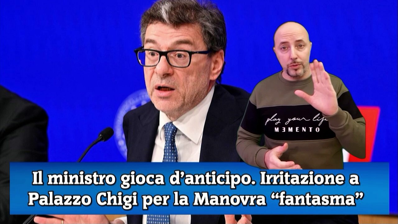 Giorgetti tenta la strategia ma irrita Palazzo Chigi per la manovra