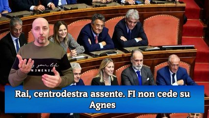 Rai, centrodestra assente. FI non cede su Agnes
