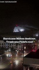 Hurricane Milton destroys Tropicana Field's roof