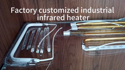 Factory customized quartz glass short wave infrared halogen heating lamp