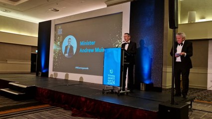 Agriculture Minister Andrew Muir at the NI Farming Awards 2024