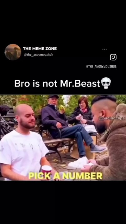 He thinks he is Mr Beast 