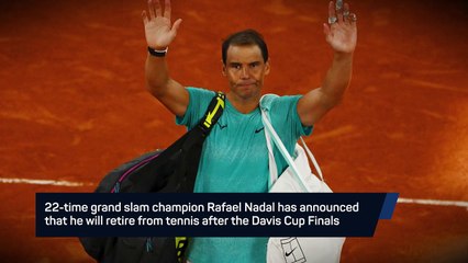 Breaking News - Rafael Nadal announces retirement