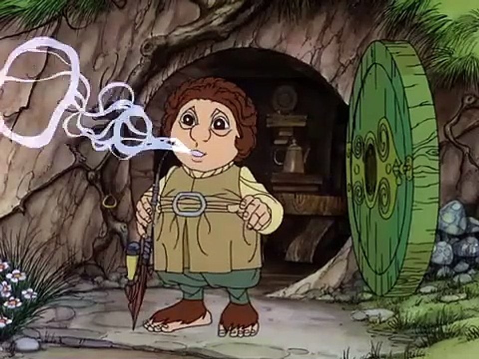 Gandalfs erster Auftritt in einer Szene aus 'Der Hobbit' (1977)