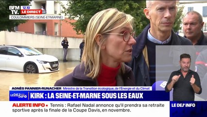 Inondations: Agnès Pannier-Runacher va lancer "une mission d'inspection pour faire un retour d'expérience de cet épisode"
