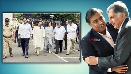 Télécharger la video: Ratan Tata Funeral:  रतन टाटा को आखिरी बार देखने पहुंचे Mukesh Ambani Nita Ambani, Video हुआ Viral