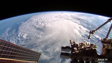صور للإعصار ميلتون من محطة الفضاء الدولية