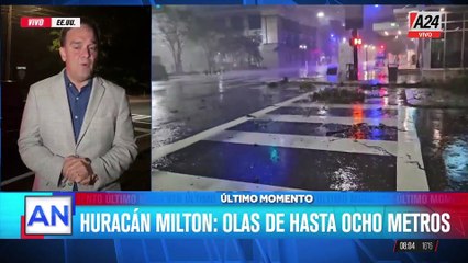 El huracán Milton toca tierra en Florida como categoría 3